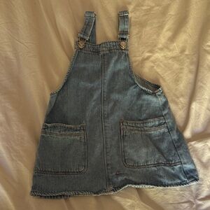 Zara Denim Overall Dress - Blue